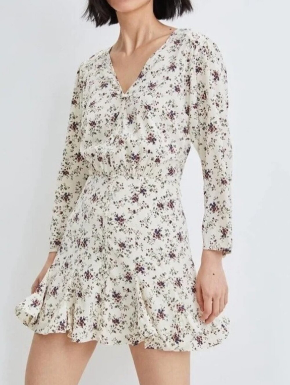Veronica BeardNWT Veronica Beard Riggins Stretch Silk Floral Mini Dress